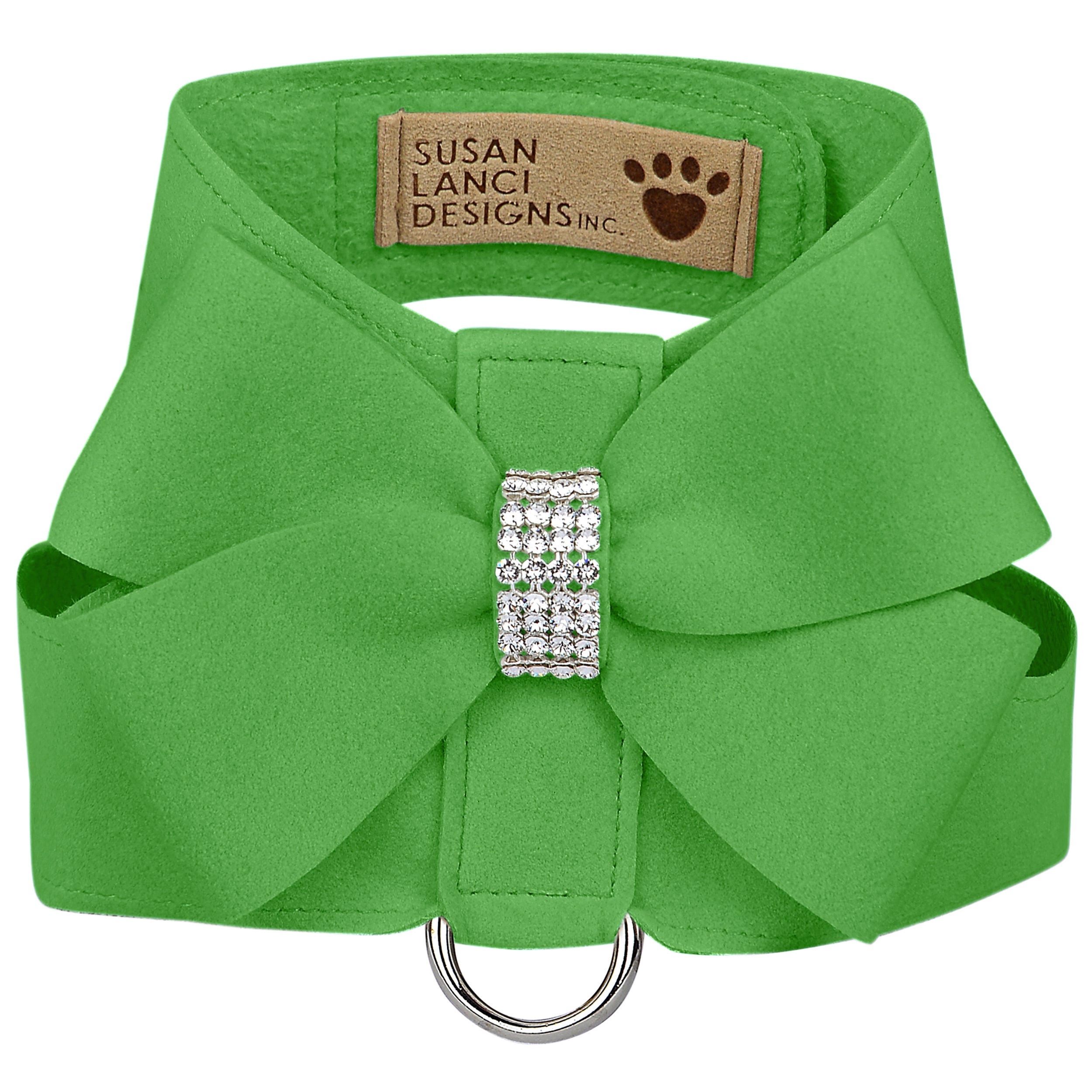 Green Nouveau Bow Tinkie Harness | Susan Lanci Designs