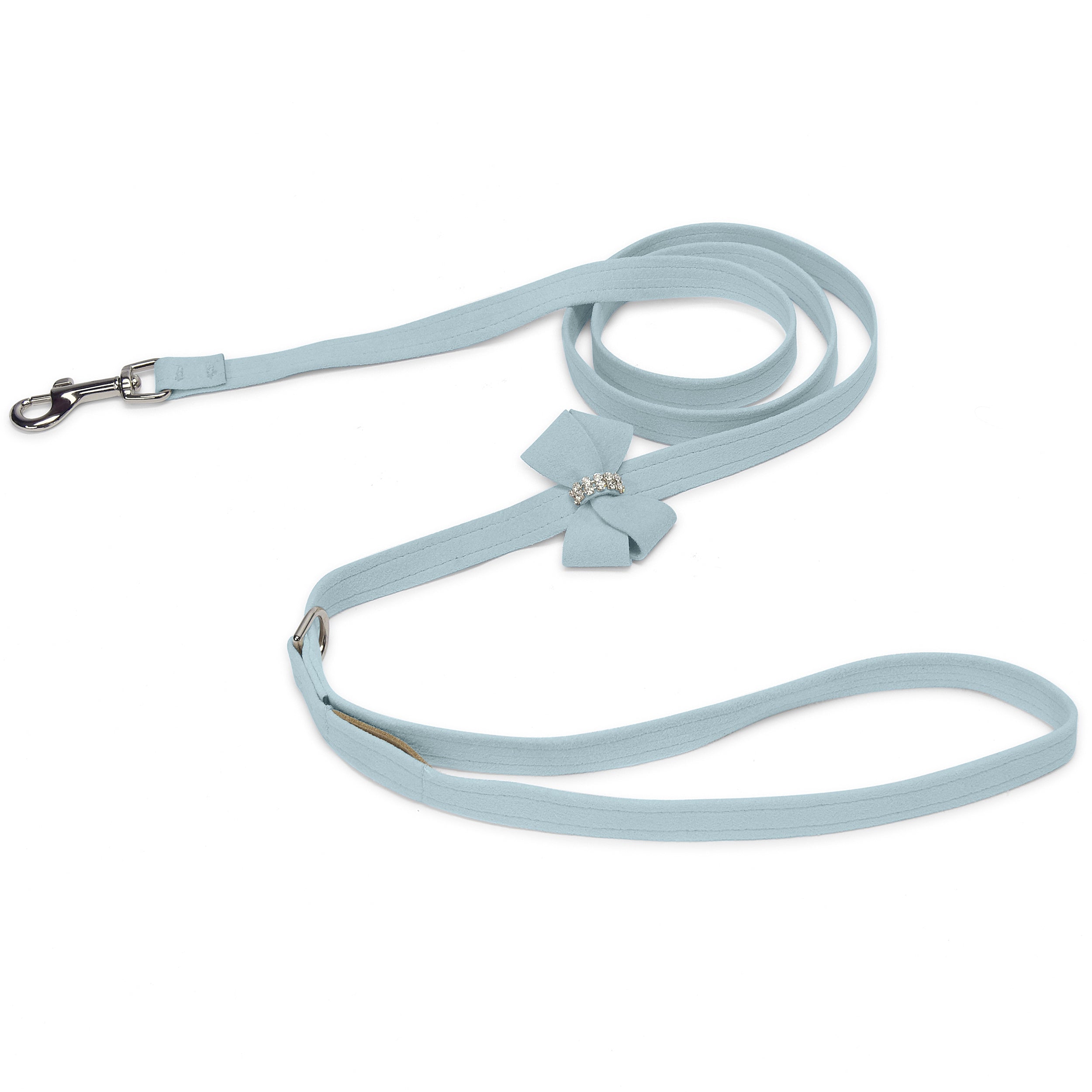 Puppy Blue Nouveau Bow Leash | Susan Lanci Designs