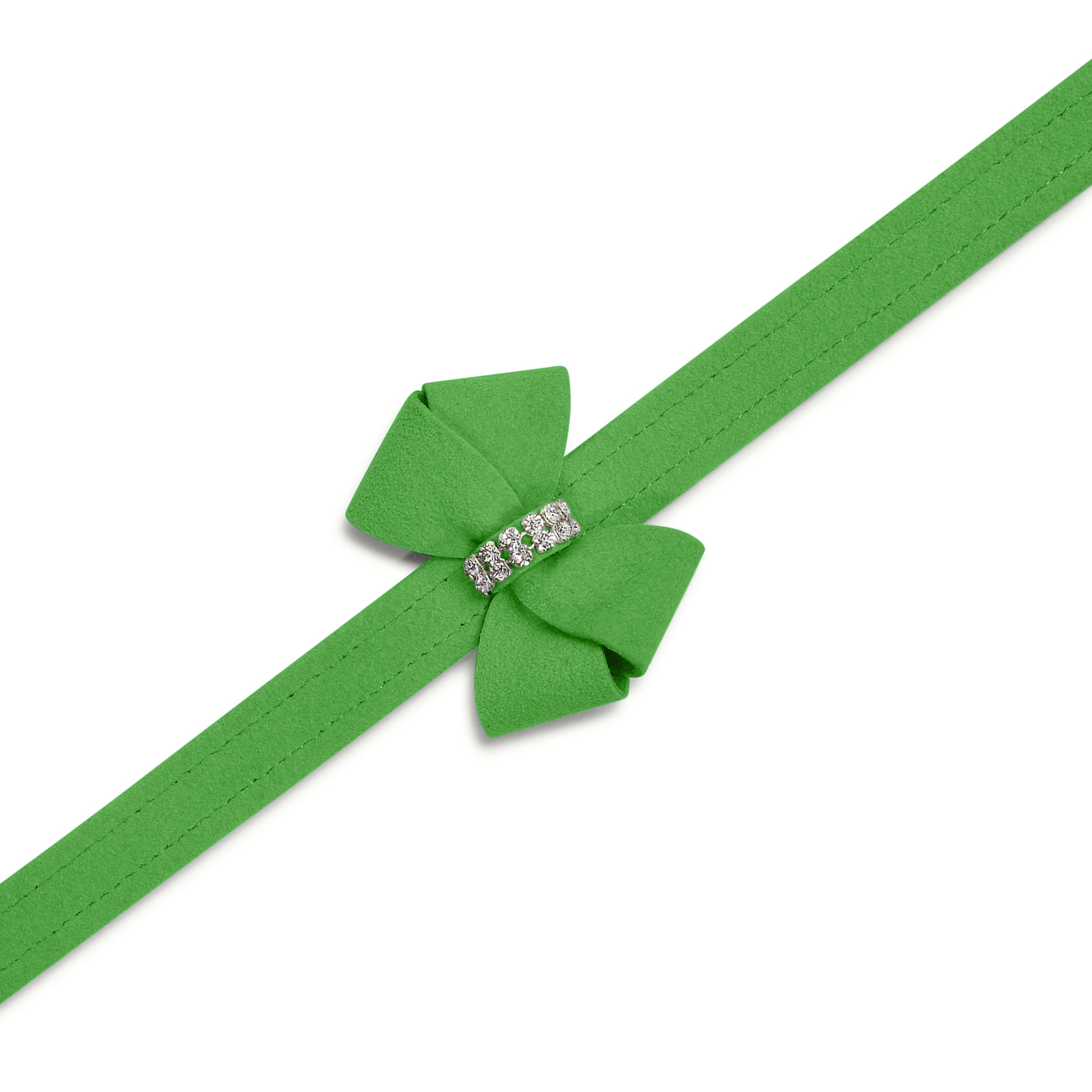 Green Nouveau Bow Dog Leash | Susan Lanci Designs