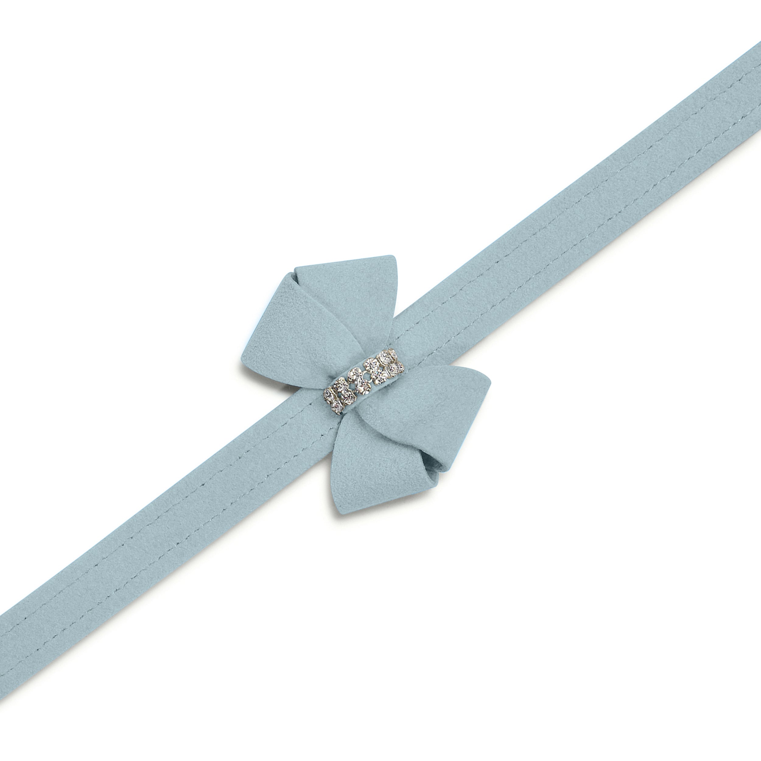 Puppy Blue Nouveau Bow Leash | Susan Lanci Designs