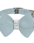 Puppy Blue Nouveau Bow Collar