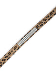 Cheetah 3 Row Pearl Giltmore Leash