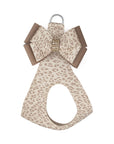 Baby Cheetah with Gold Giltmore Double Nouveau Bow Step In Harness