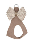 Baby Cheetah with Gold Giltmore Nouveau Bow Step In Harness