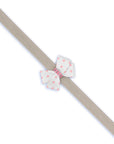 Polka Dot Nouveau Bow With Pink Giltmore Leash