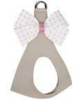 Polka Dot Nouveau Bow Step In Harness with Pink Giltmore