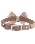 Baby Cheetah with Gold Giltmore Nouveau Bow Collar