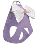 Polka Dot Nouveau Bow Step In Harness with Pink Giltmore