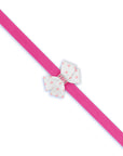 Polka Dot Nouveau Bow With Pink Giltmore Leash