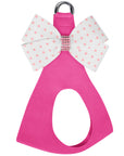 Polka Dot Nouveau Bow Step In Harness with Pink Giltmore
