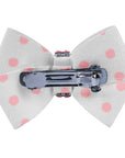 Polka Dot Nouveau Bow with Pink Giltmore Hair Bow