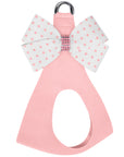 Polka Dot Nouveau Bow Step In Harness with Pink Giltmore