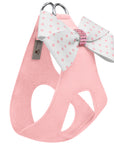 Polka Dot Nouveau Bow Step In Harness with Pink Giltmore