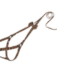 Cheetah Nouveau Bow Step N Go Leash Harness