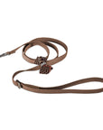 Chocolate Glen Houndstooth Nouveau Bow Leash