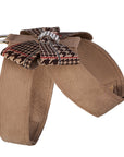 Chocolate Glen Houndstooth Nouveau Bow Tinkie Harness