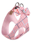 PeachesNCream Glen Houndstooth Big Bow Step In Harness