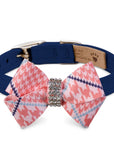 PeachesNCream Glen Houndstooth Nouveau Bow Collar