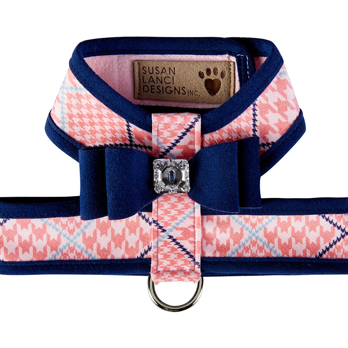 Peaches N' Cream Glen Houndstooth Nouveau Bow Tinkie Harness