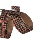 Chocolate Glen Houndstooth Big Bow Tinkie Harness