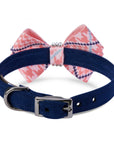 PeachesNCream Glen Houndstooth Nouveau Bow Collar