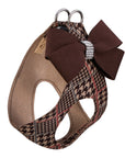 Chocolate Nouveau Bow Step In Harness