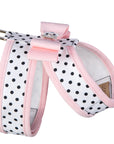 Puppy Pink Big Bow Tinkie Harness with Puppy Pink Trim