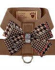 Chocolate Glen Houndstooth Nouveau Bow Tinkie Harness