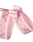 Puppy Pink Big Bow Tinkie Harness with Puppy Pink Trim