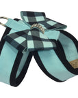Tiffi Gingham Nouveau Bow Tinkie Harness with Black Trim