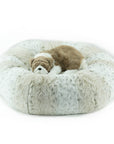 Soft Snow Leopard Bed