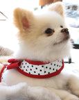Red Big Bow Tinkie Harness with Red Trim