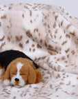 Soft Arctic Snow Leopard Blanket