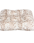 Soft Arctic Snow Leopard Square Bed