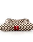 Windsor Check Square Bed with Red Nouveau Bow