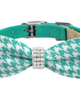 Giltmore Bimini Houndstooth Bow Tie 1/2" Collar