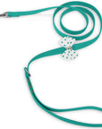 Bimini Polka Dot Nouveau Bow Leash with Aurora Borealis Giltmore