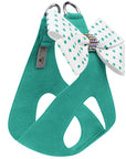 Bimini Polka Dot Nouveau Bow Step In Harness with Aurora Borealis Giltmore
