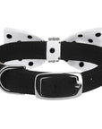 Giltmore Black & White Polka Dot Bow Tie 1/2" Collar