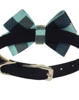 Tiffi Gingham Nouveau Bow Collar