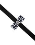 Black & White Houndstooth Big Bow Leash