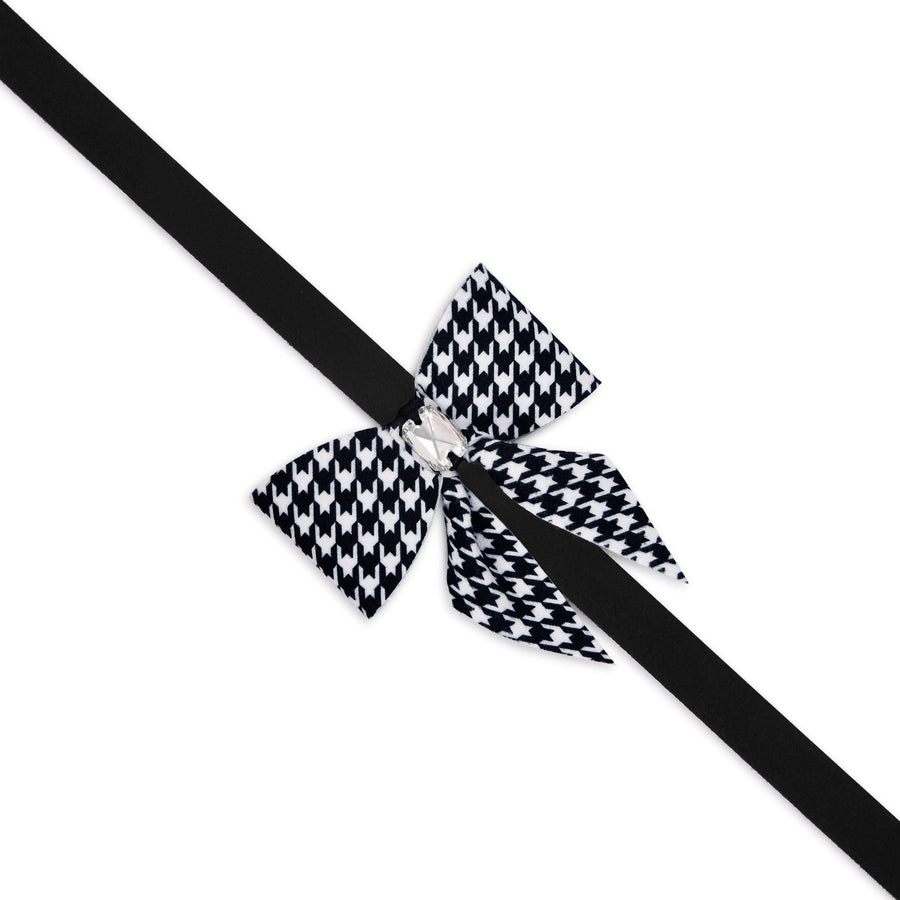 Houndstooth Tail Bow Leash