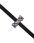 Classic Glen Houndstooth Big Bow Leash