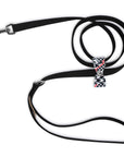 Classic Glen Houndstooth Big Bow Leash