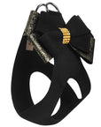 Black Glitzerati Double Nouveau Bow Step In Harness