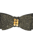 Black Glitzerati Gold Giltmore Hair Bow