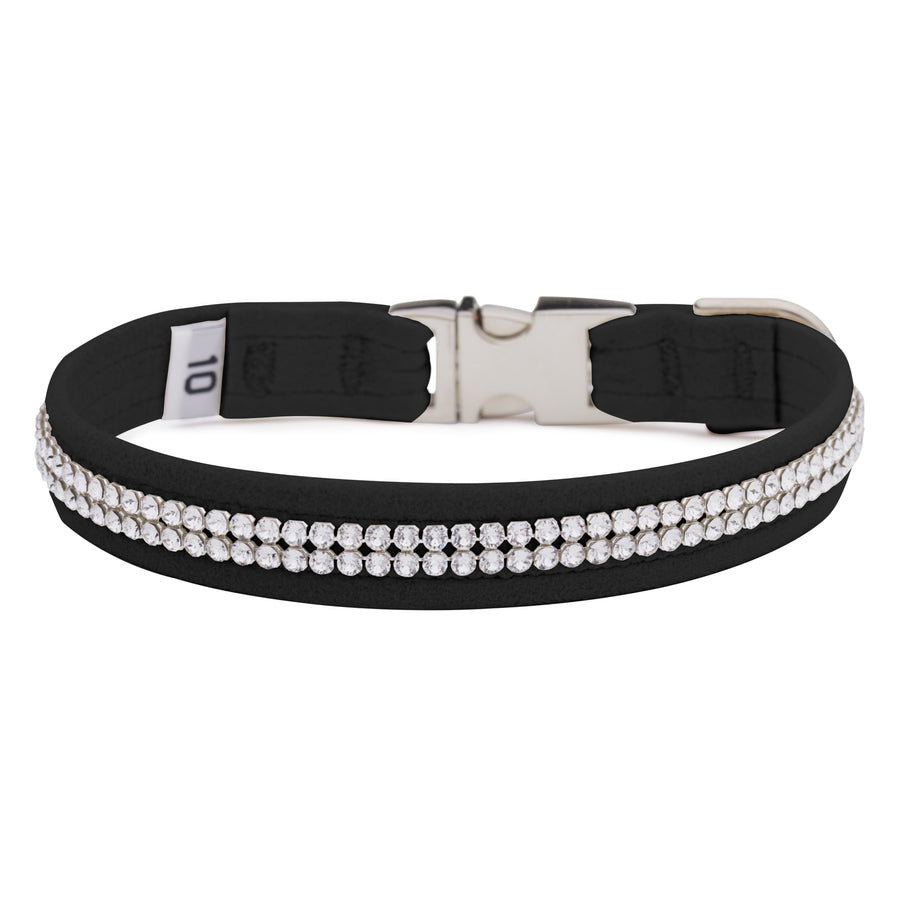 Black 2 Row Giltmore Perfect Fit Collar