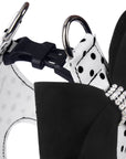 Black Nouveau Bow Step in Harness