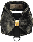 Black Glitzerati Nouveau Bow Tinkie Harness with Black Glitzerati Trim