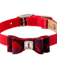 Scotty Chestnut Plaid Big Bow Collar